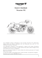 Triumph Thruxton TFC - Owners Handbook EN 2018 